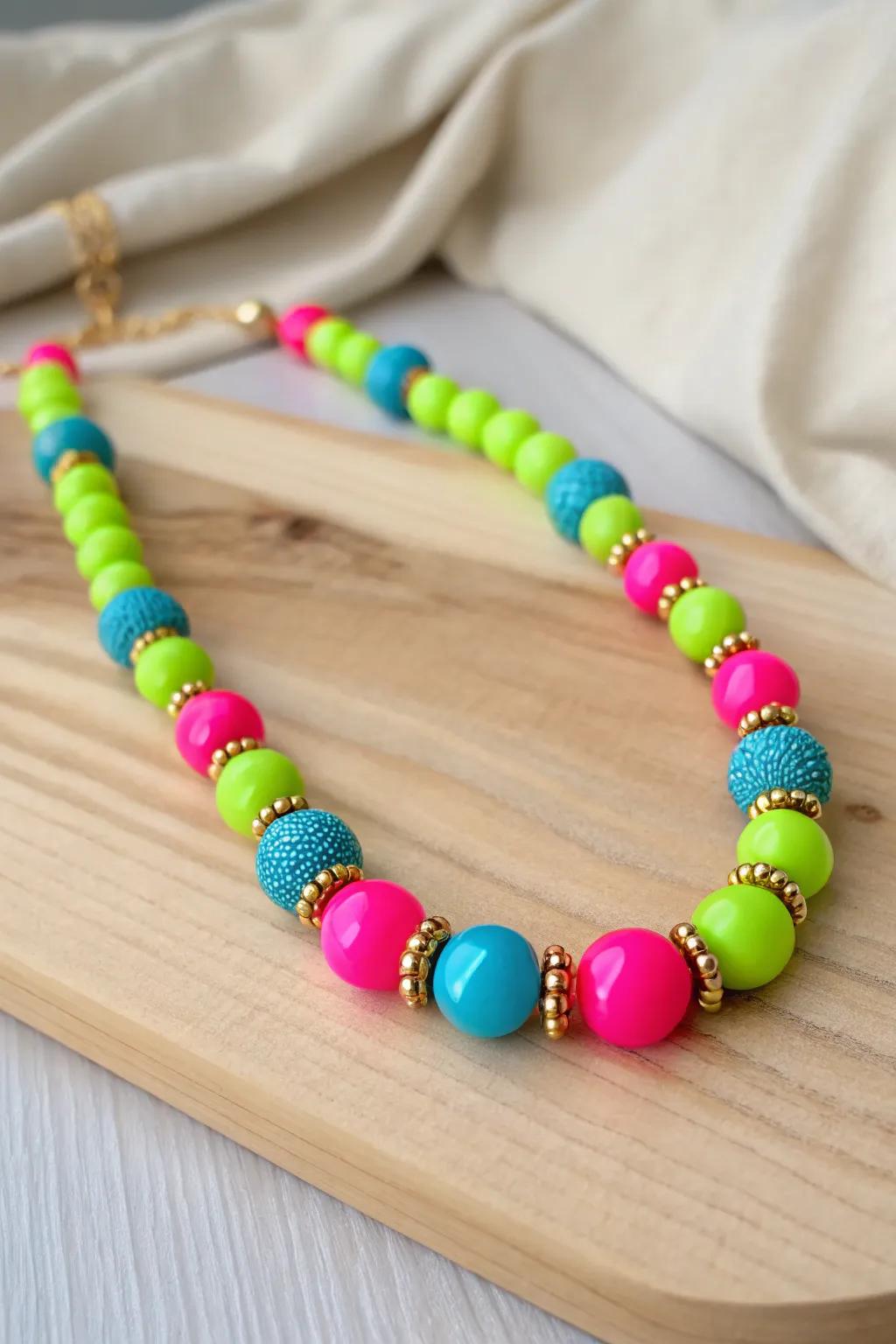 Dance into summer with a splash of neon! 🌈✨ #FestivalFlair #BoldBeads