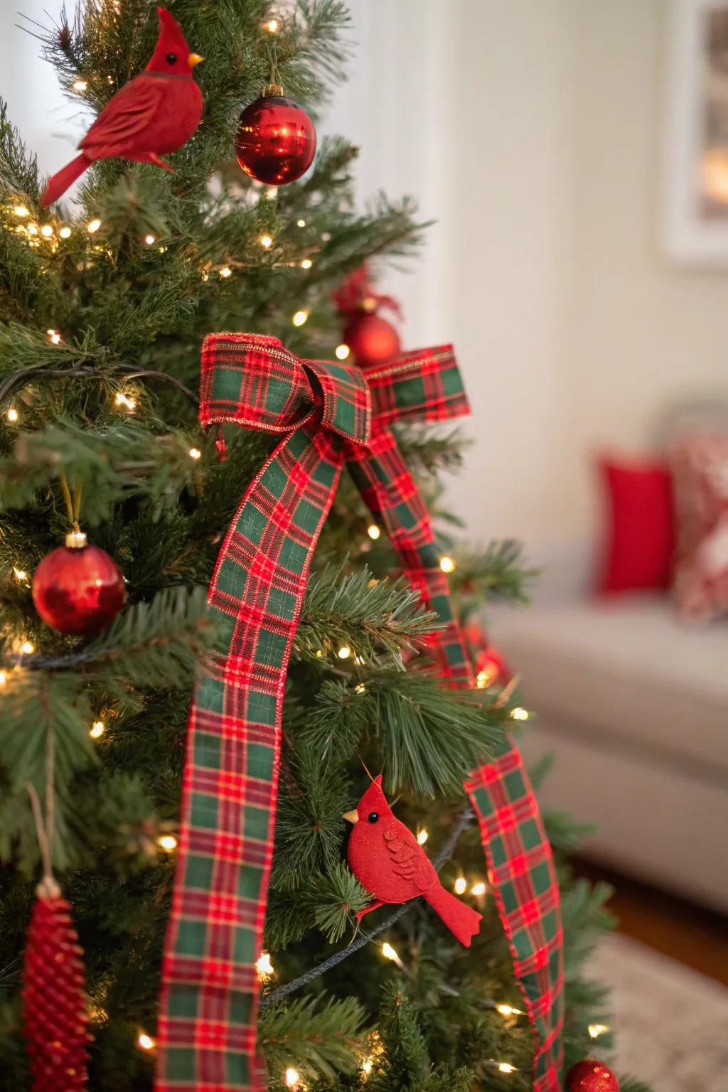 Plaid patterns add a traditional touch.