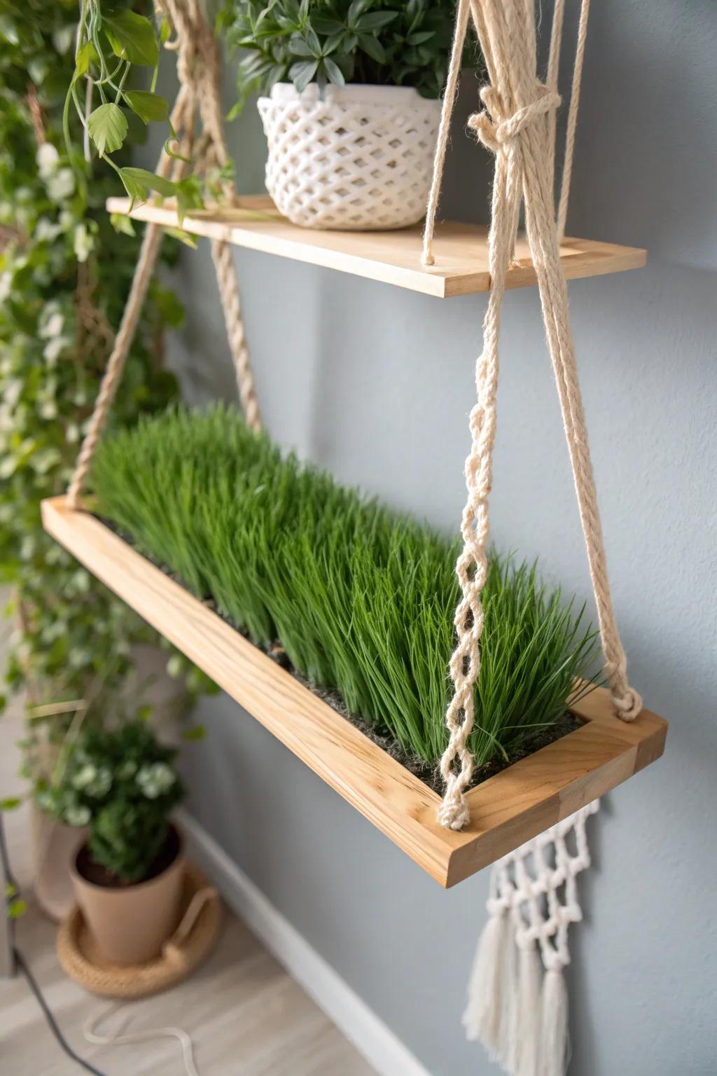 Bring the outdoors in with a Scandinavian touch. 🌿 #CatioStyle #ScandiBoho