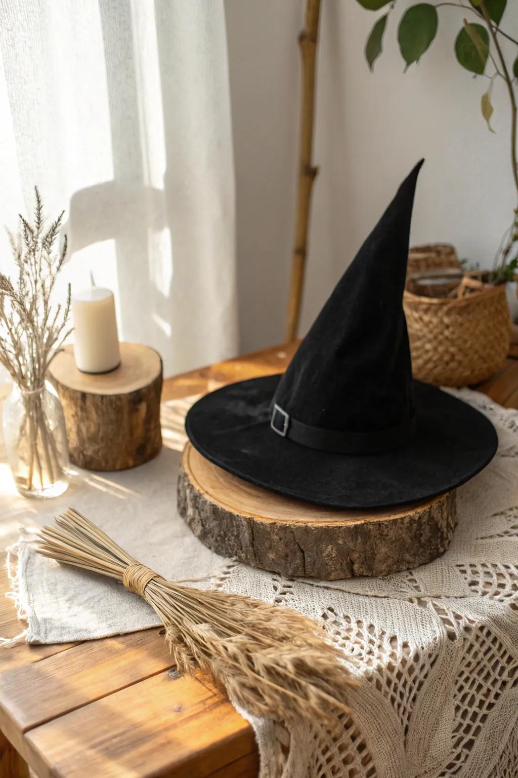 Elevate your Halloween style with a touch of minimalist magic.