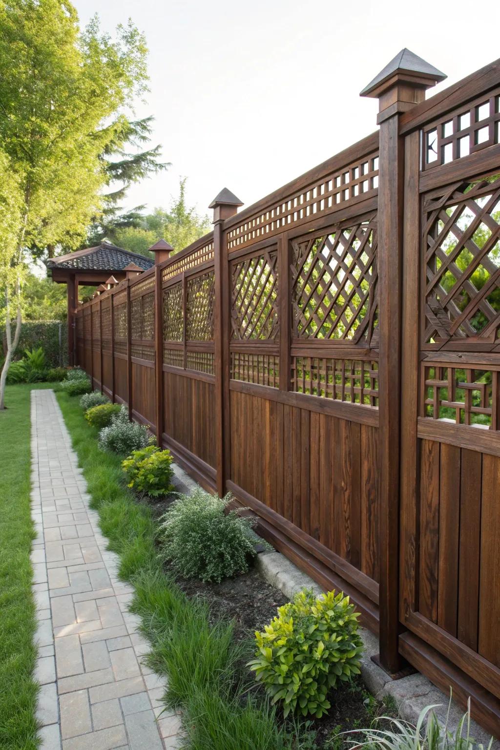 Elevate your garden with wide lattice panels that blend elegance with craftsmanship.