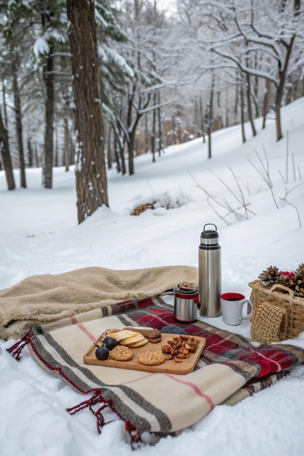 Enjoy a unique winter picnic with loved ones.