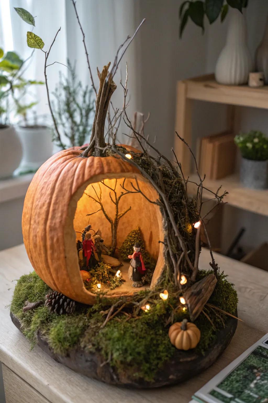 Captivating Pumpkin Diorama