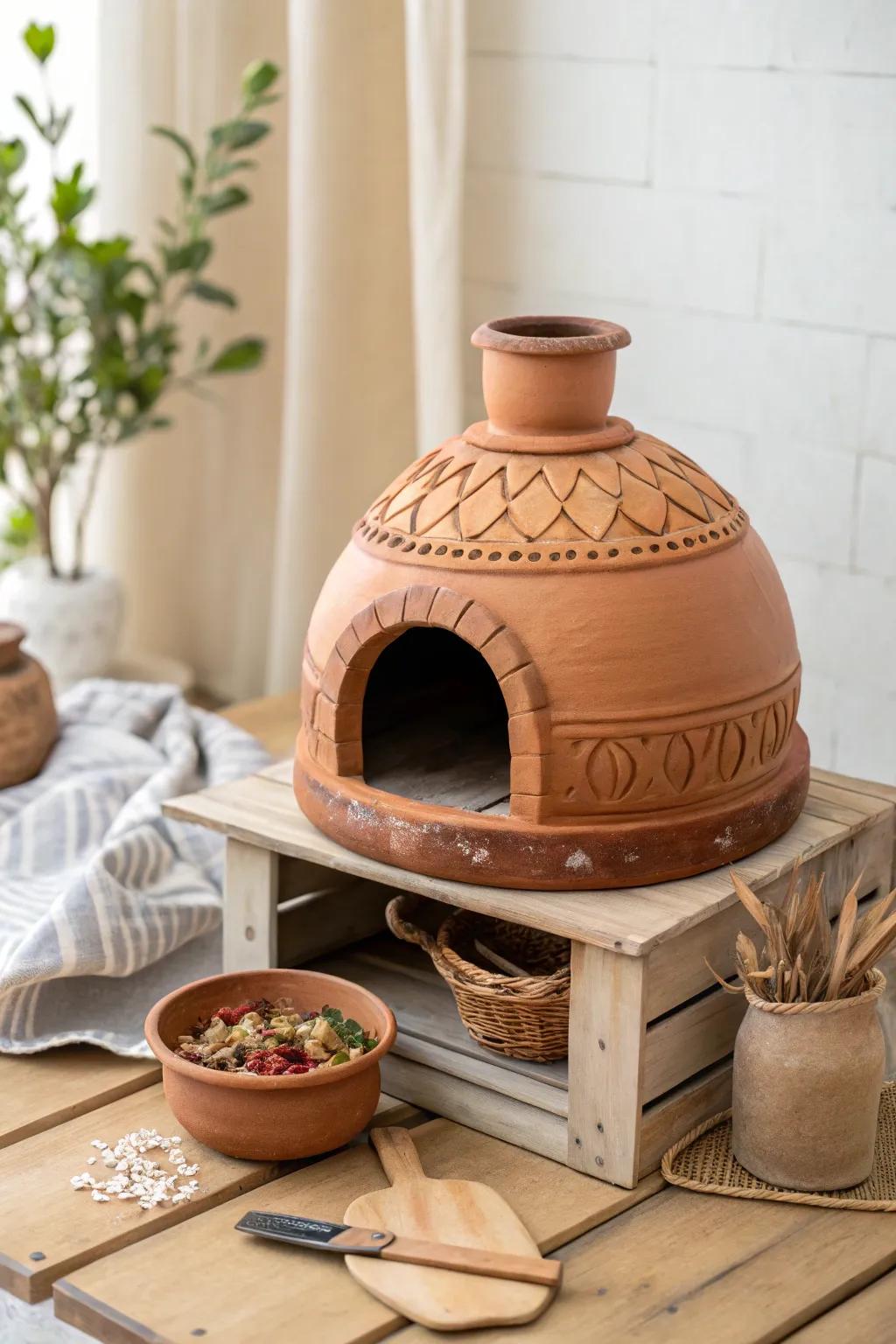 Transform your cooking space with a charming miniature tandoor oven that blends creativity and functionality.