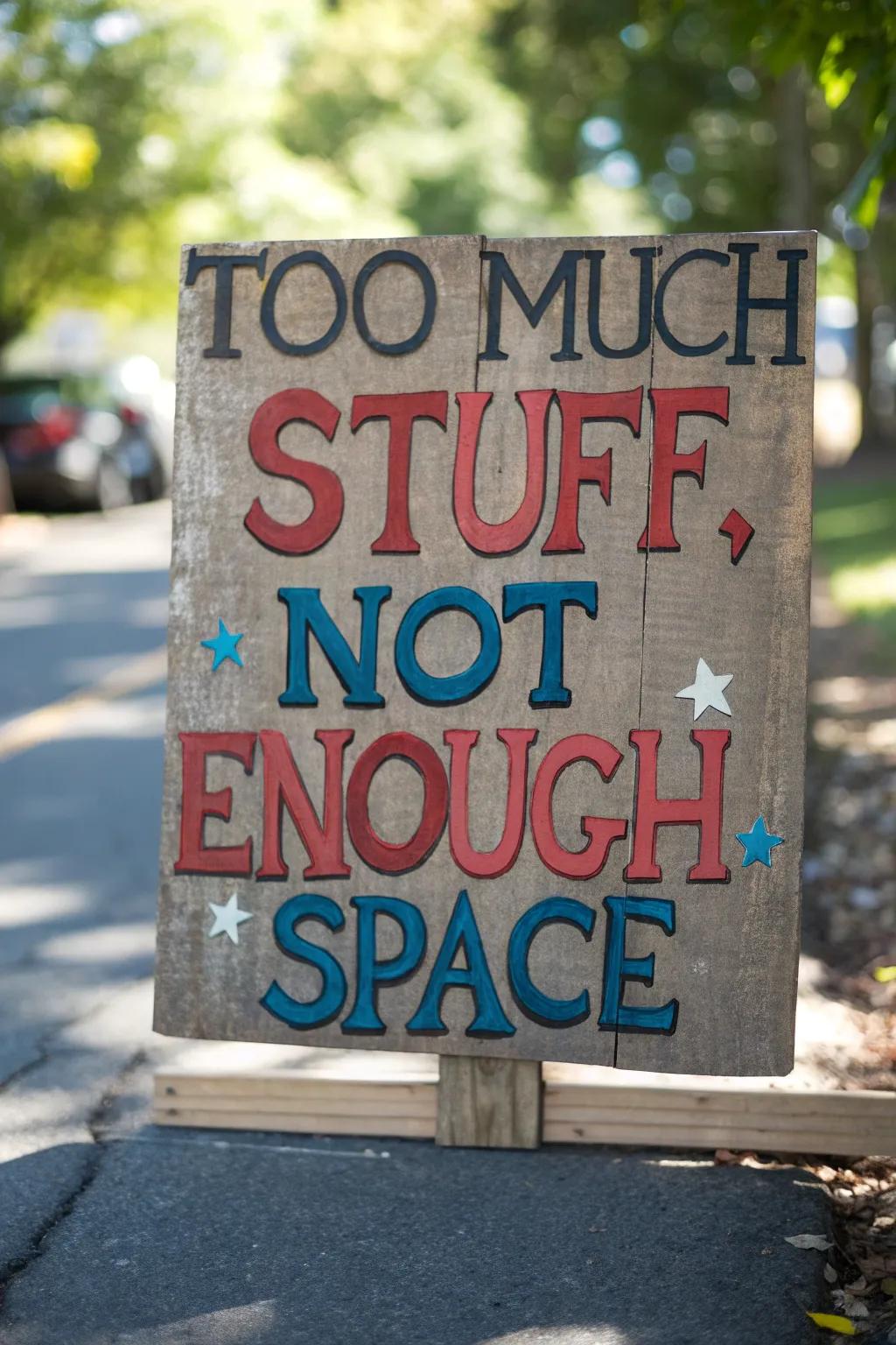 Honesty and charm combined: the perfect yard sale invitation.