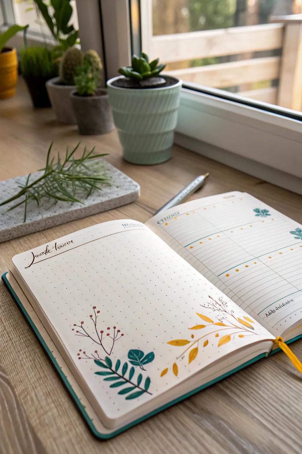 Track your habits in style with this beautifully designed minimalist journal, blending Scandinavian simplicity with a boho touch.