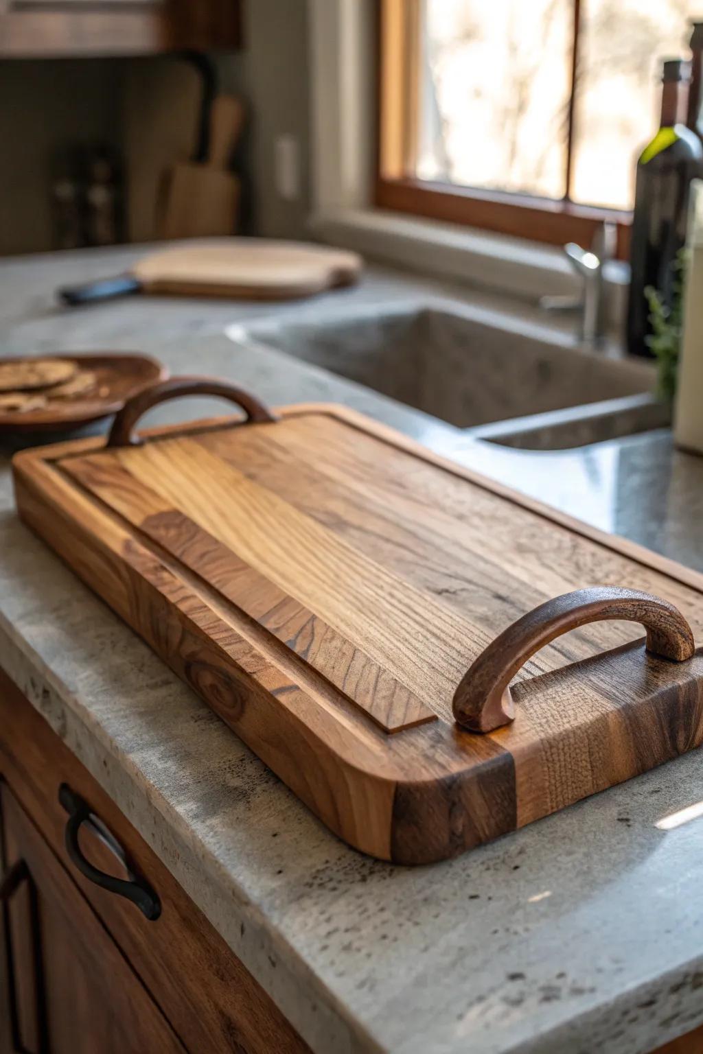 Elevate your culinary experience with a cutting board that's both functional and a work of art.
