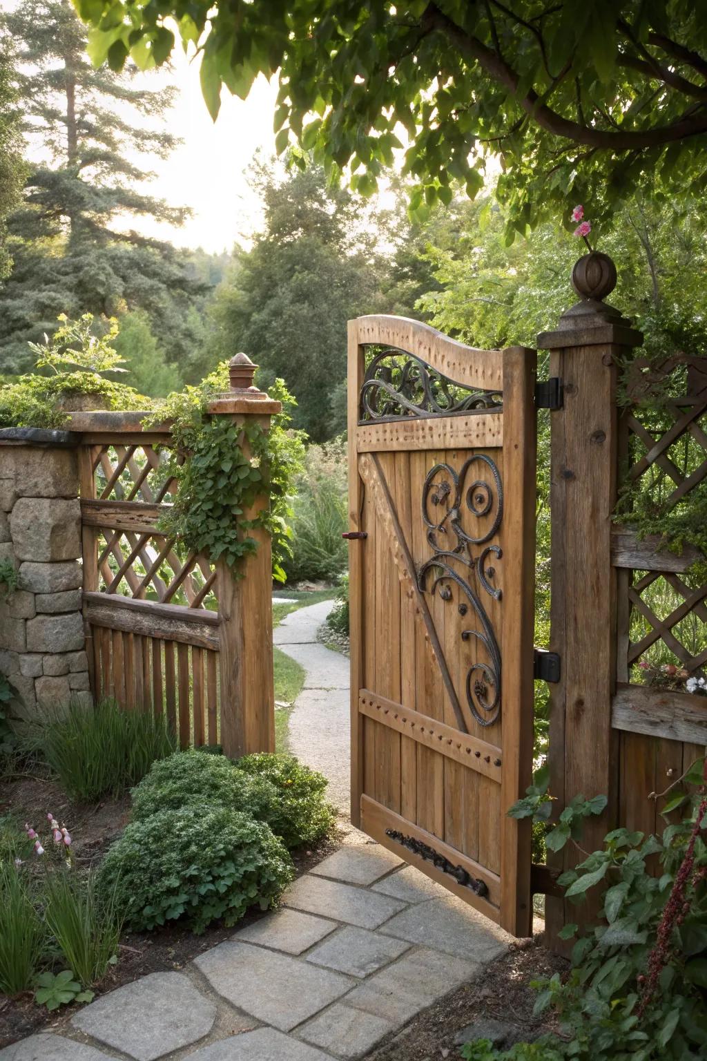 Discover the art of blending access with security in your garden.