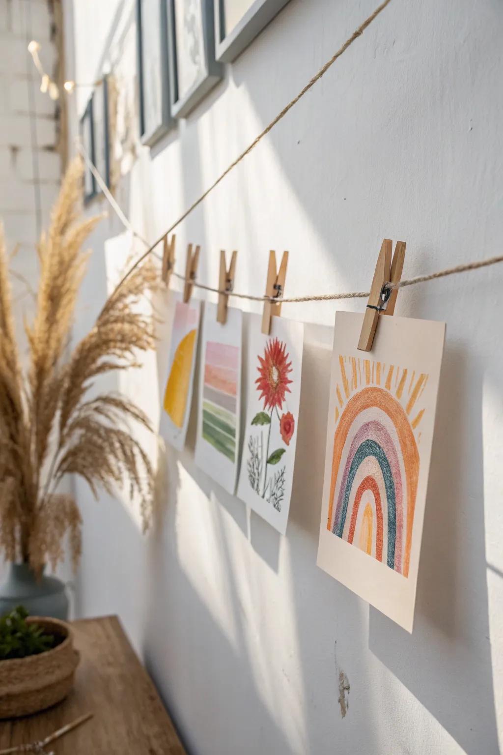 Elevate your art studio storage with a touch of Scandinavian simplicity and boho flair.