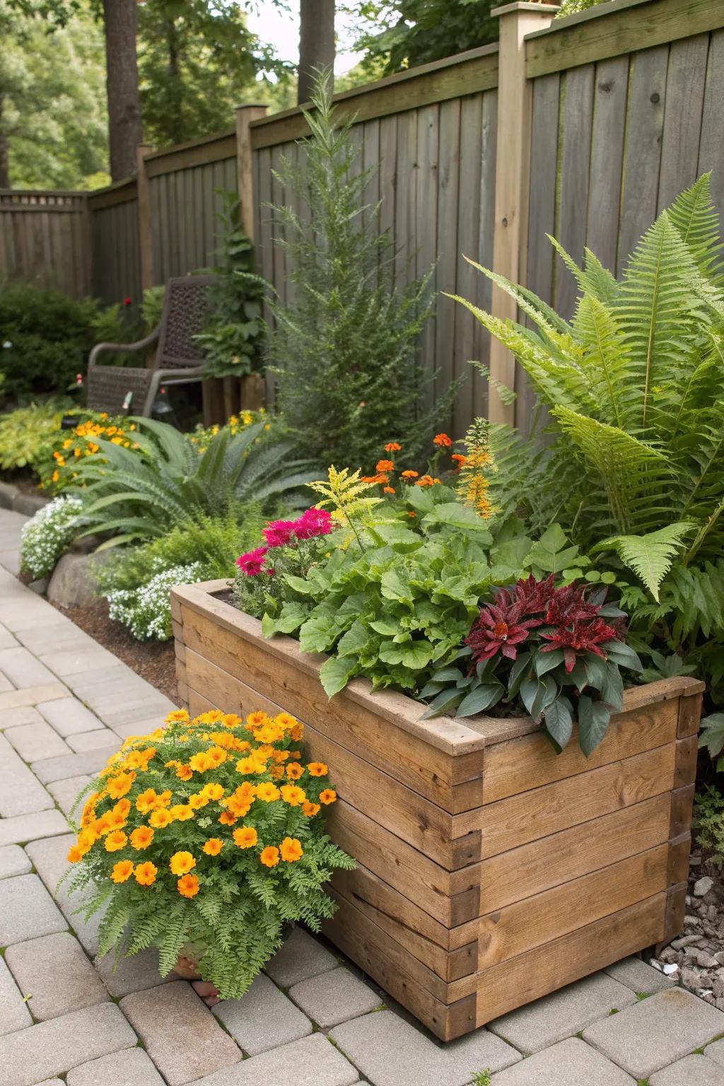 Elevate your backyard with the artistry of layered planting. Discover depth and beauty in every tier.