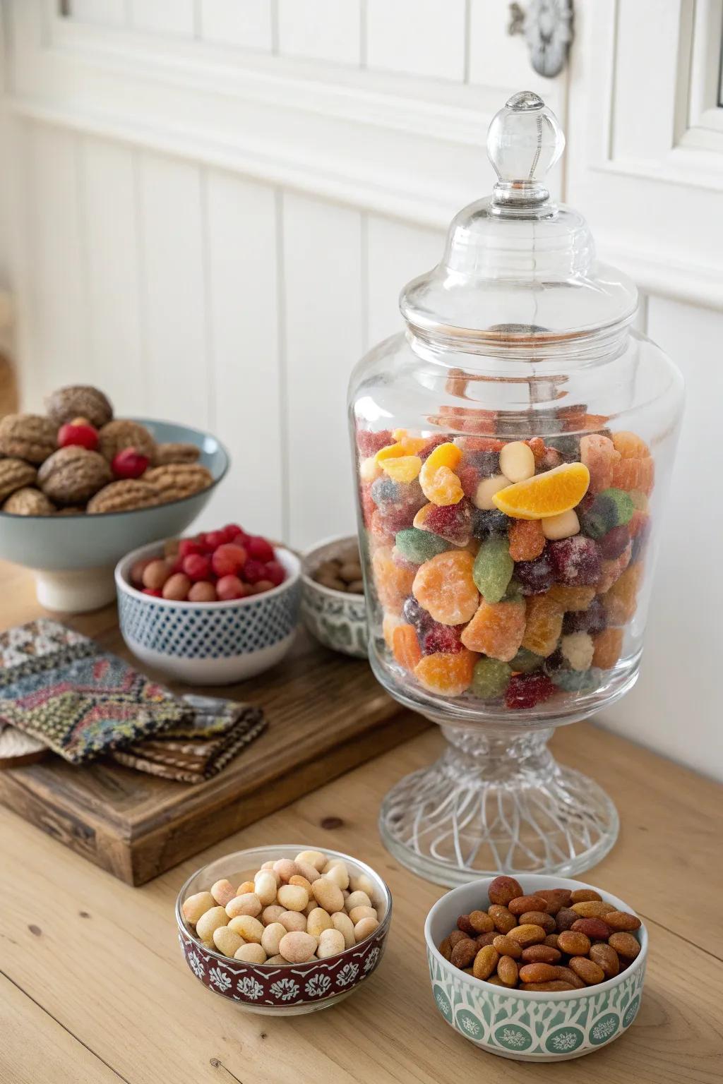 Indulge in the beauty of balance: A healthy candy buffet with a Scandinavian twist!