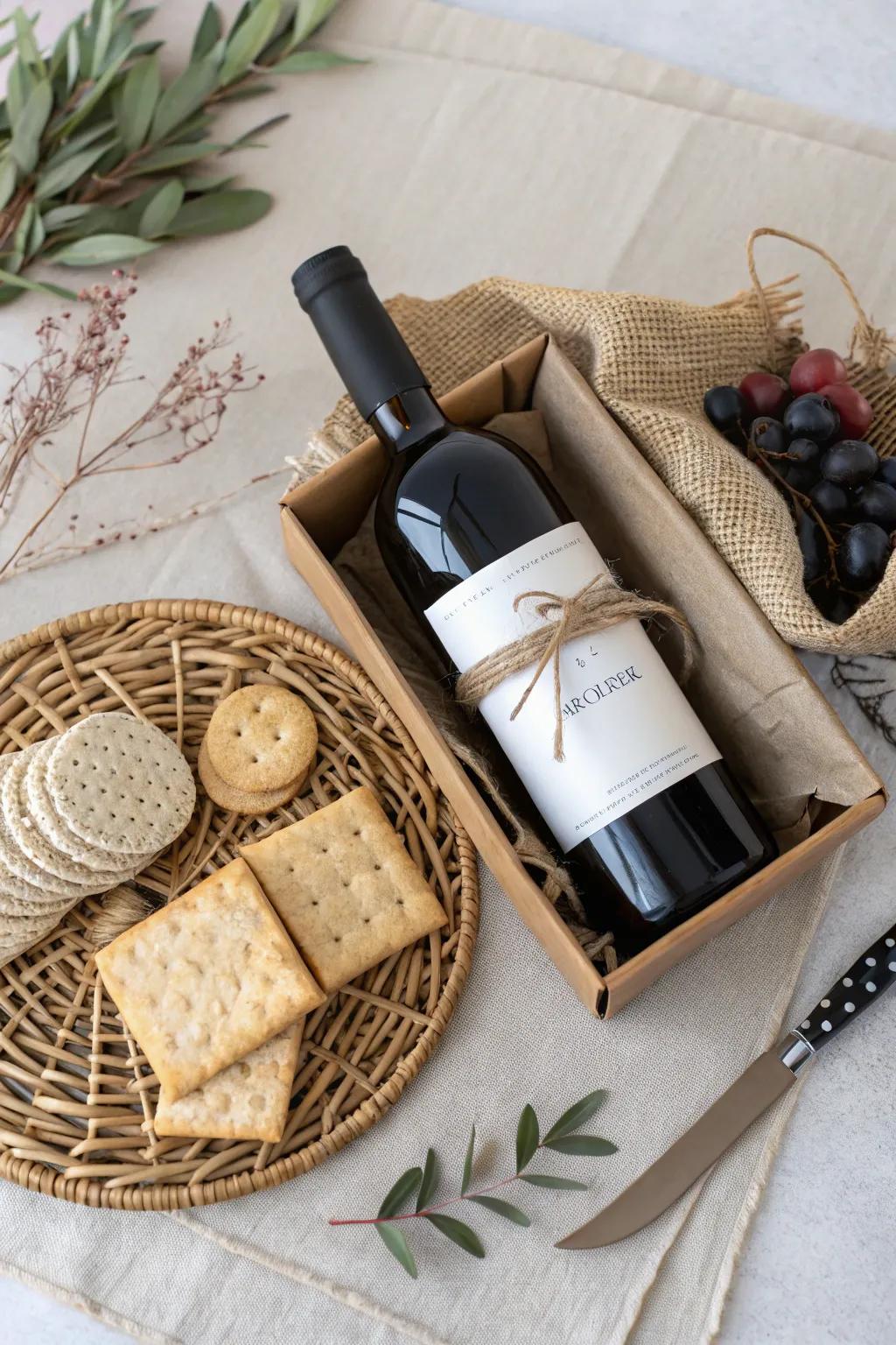 Elevate your gift-giving with a taste of elegance. 🍷🧀 #WineAndDine