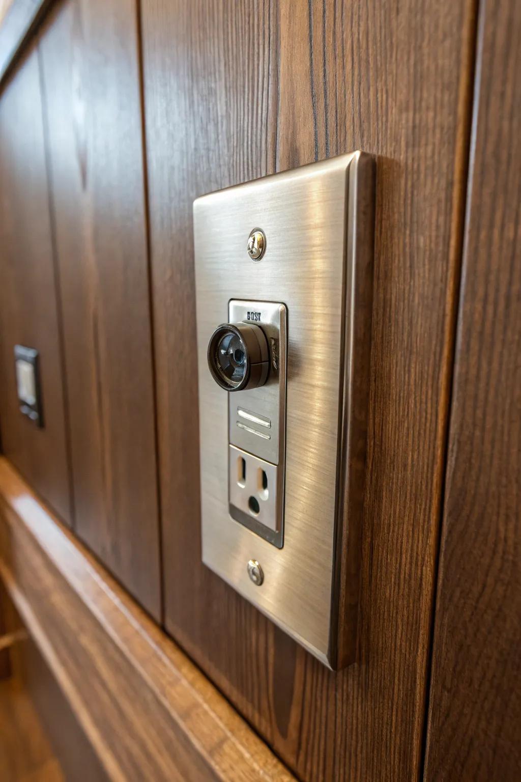 Craftsmanship meets innovation with this cleverly concealed camera solution.