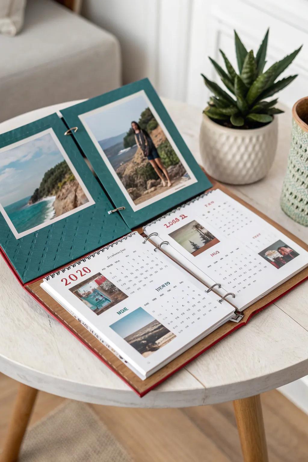 Transform your old calendars into nostalgic photo albums that beautifully frame your memories month by month.