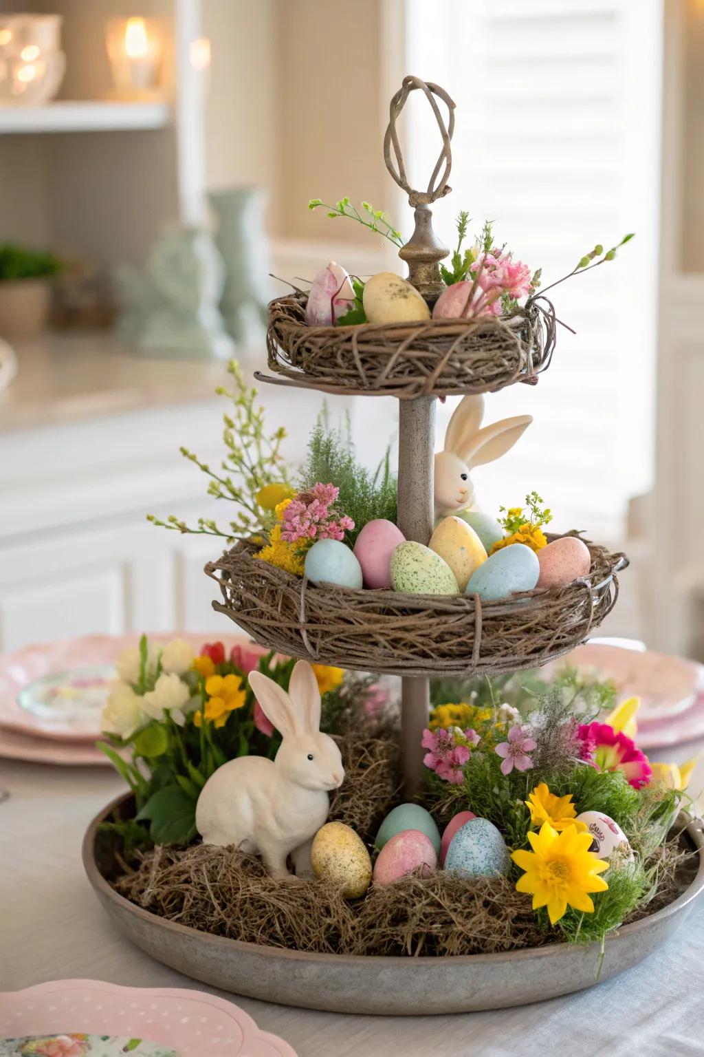 Natural elements blend seamlessly with festive decor.