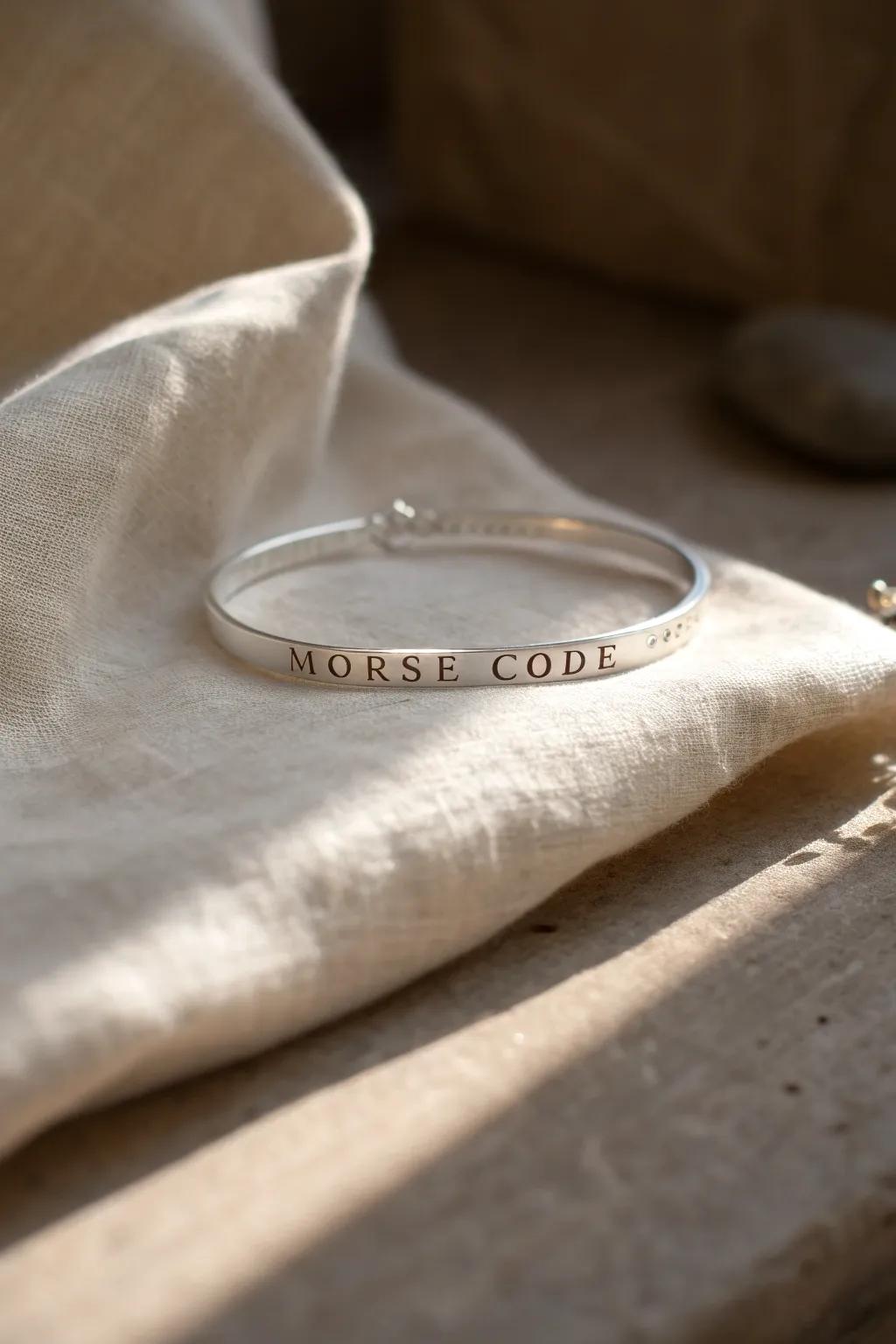 Unlock secret messages with elegant Morse code jewelry, where mystery meets minimalist design.