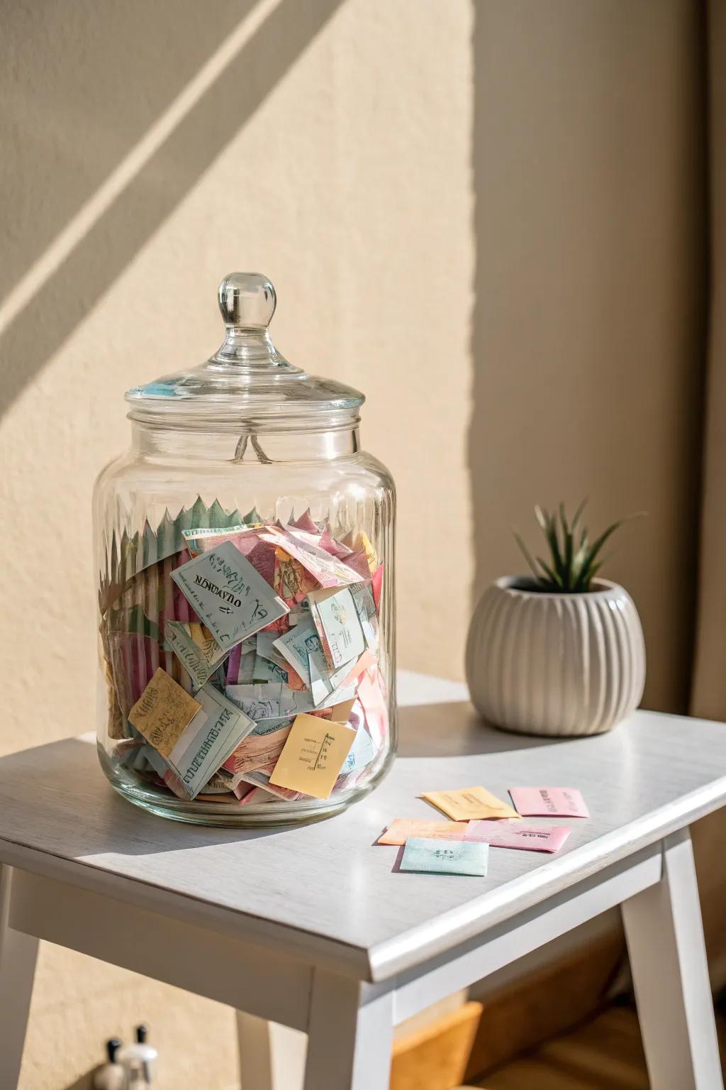 Capture Dad's heart with a Memory Jar filled with love and creativity.
