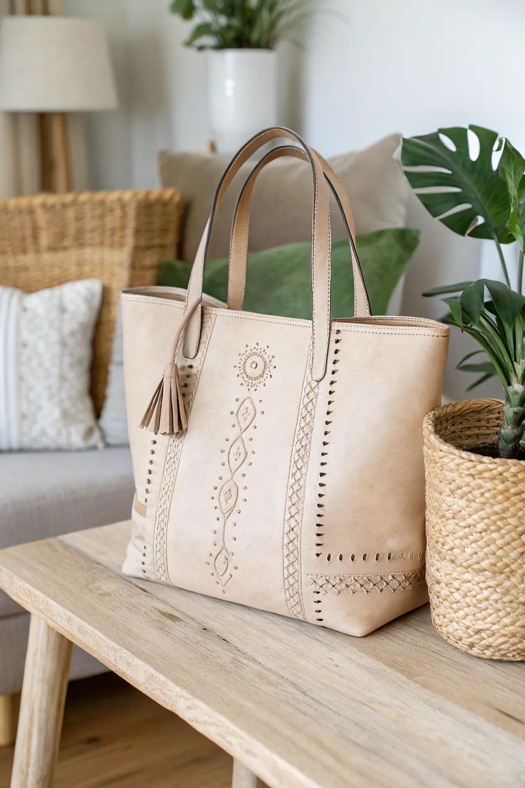 Elevate your style with upcycled elegance: Discover the art of faux leather craftsmanship.