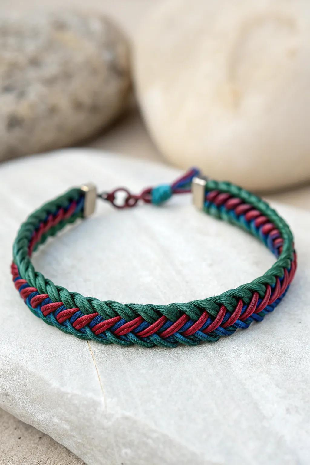 Adorn your wrist with the luxurious hues of emerald, sapphire, and ruby for a sophisticated and timeless look.