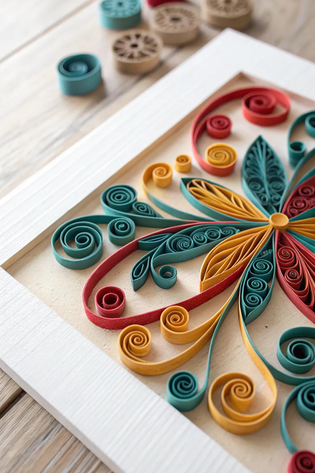 Discover the elegance of paper quilling—where simplicity meets bold artistry.