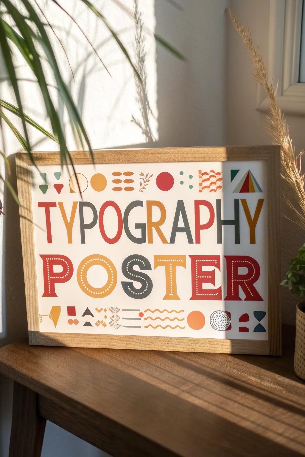 Transform words into visual art with bold typography and vibrant colors. Perfect for a chic and creative touch!