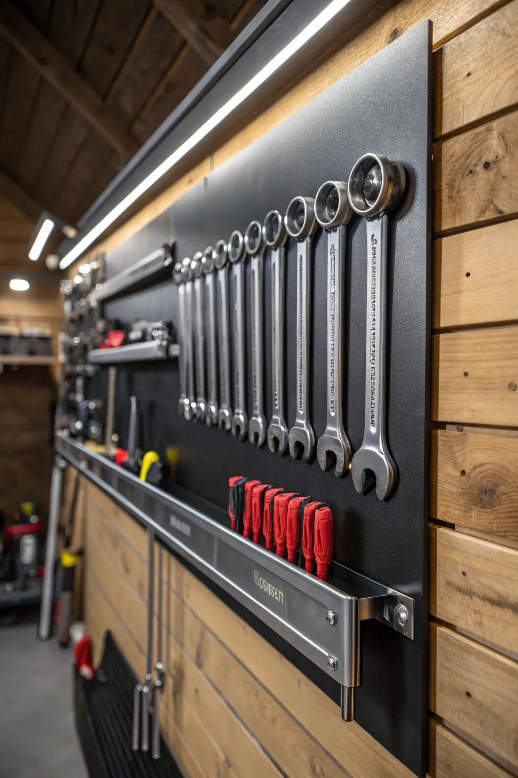 Elevate your workshop game with magnetic bars for a streamlined and efficient workspace.