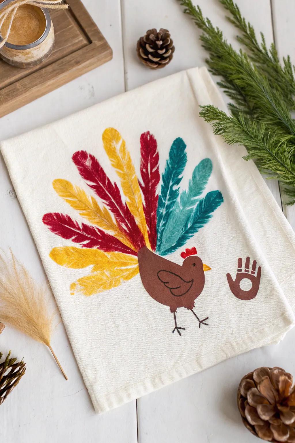 Celebrate Thanksgiving with a touch of creativity and gratitude through vibrant handprint art!