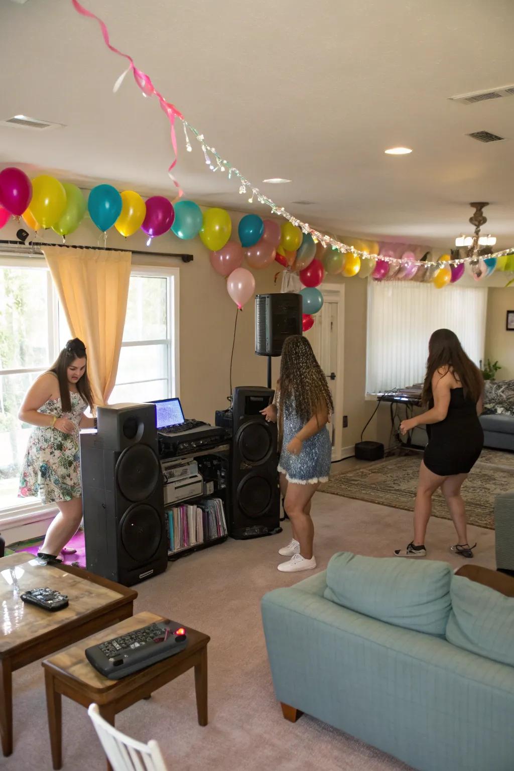 Get the party moving with a lively dance-off competition.