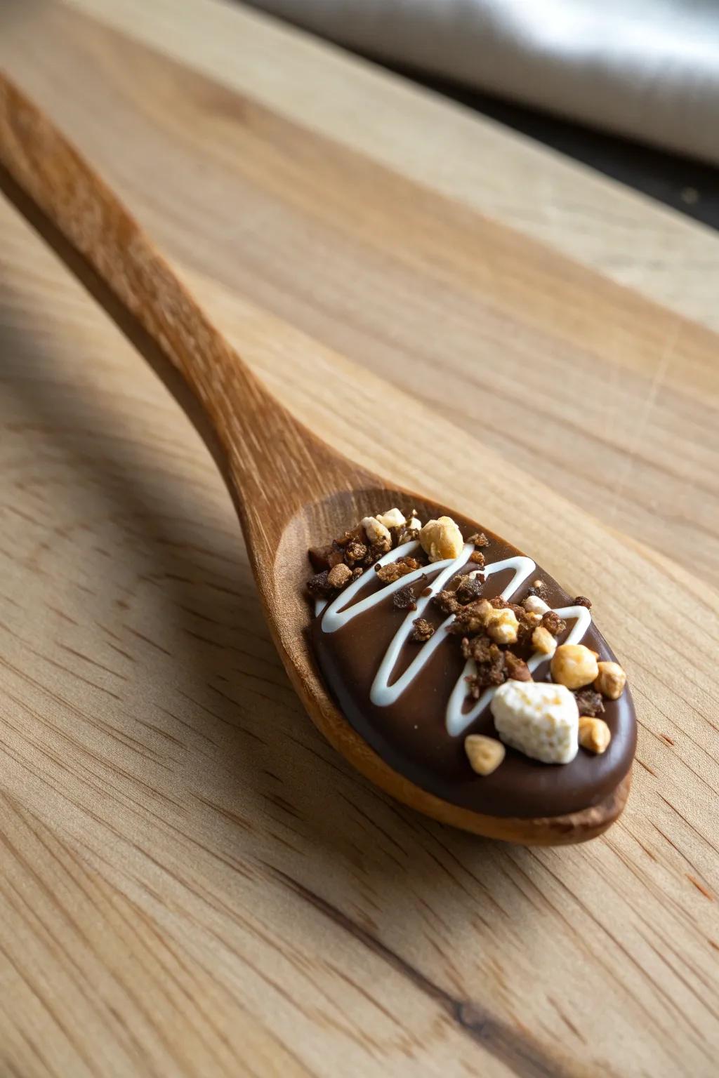 Indulge in the art of gifting with these artisanal hot chocolate spoons—perfect for cozy winter gatherings.