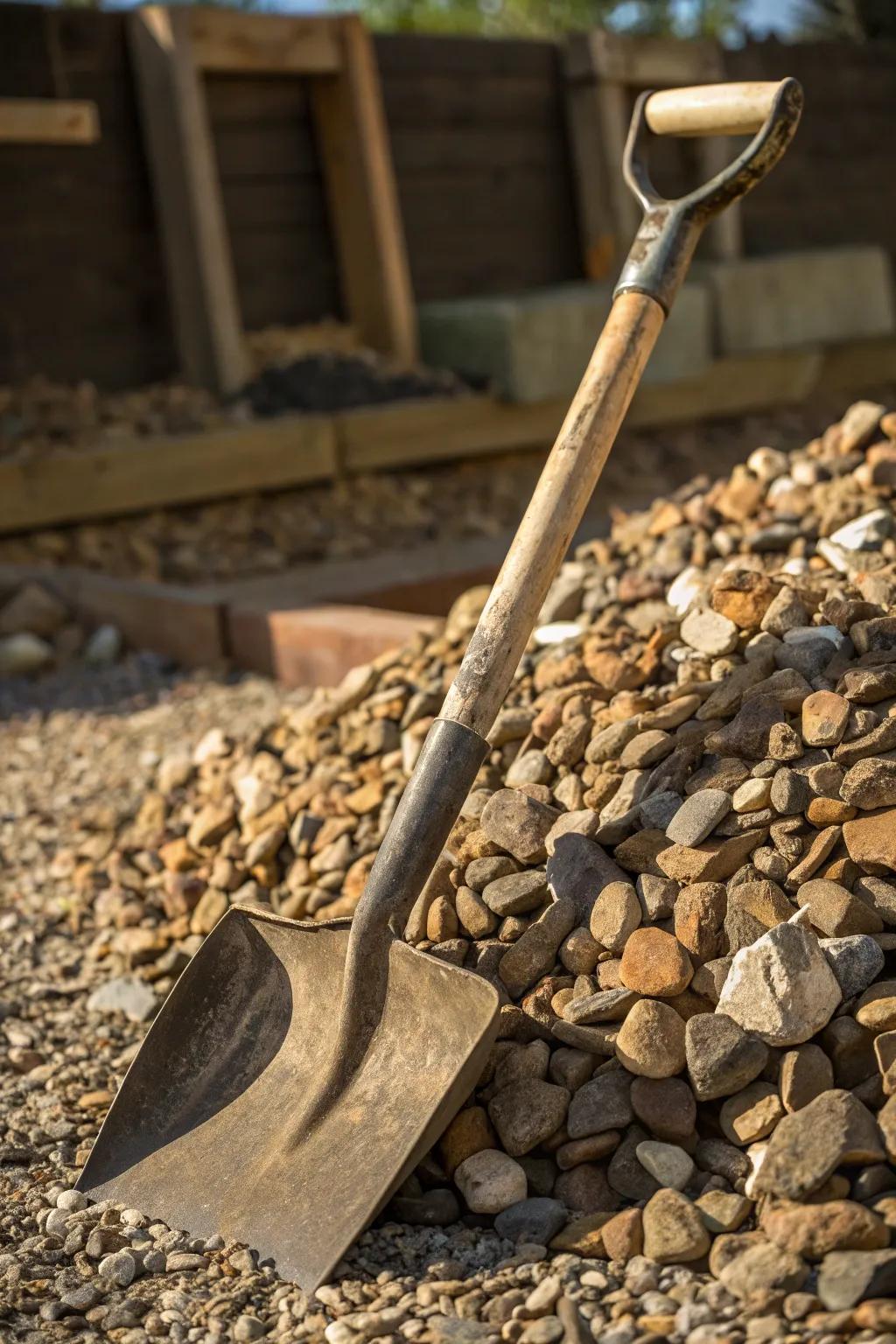 Embrace local craftsmanship: Building beauty and sustainability with locally sourced gravel.