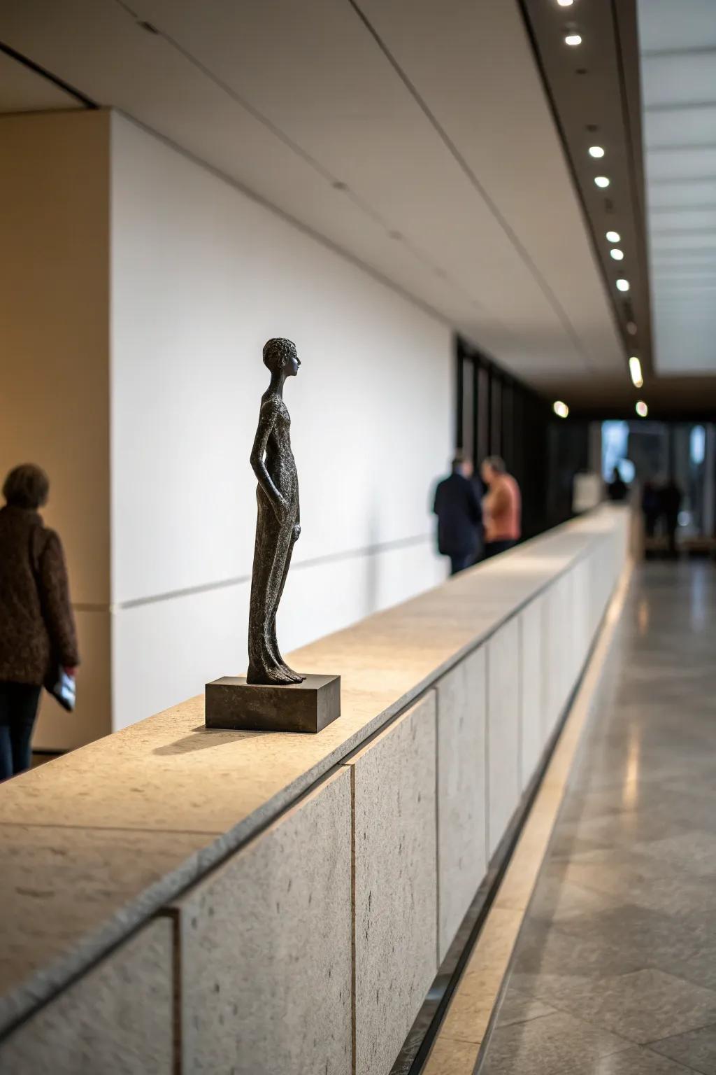 Highlight your artistic side with a striking sculpture.