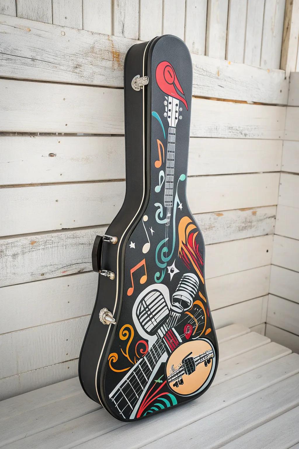 Infuse your musical journey with art—transform your instrument case into a statement piece of creativity and passion.