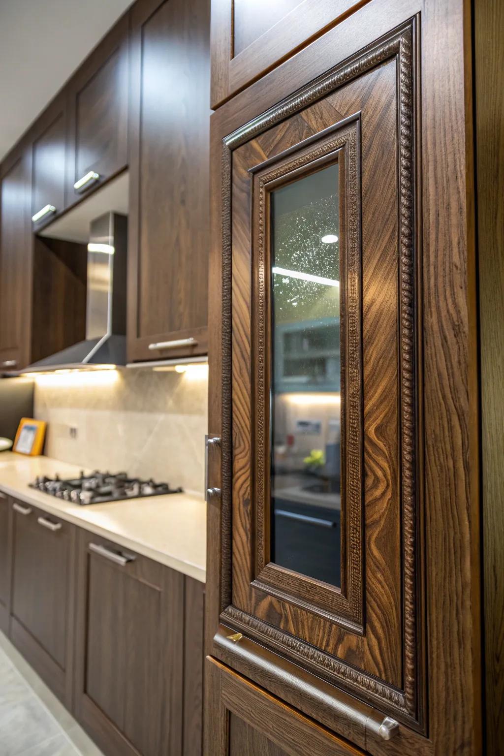Elevate your kitchen's style with a high-gloss finish that shines with modern elegance and expert craftsmanship.