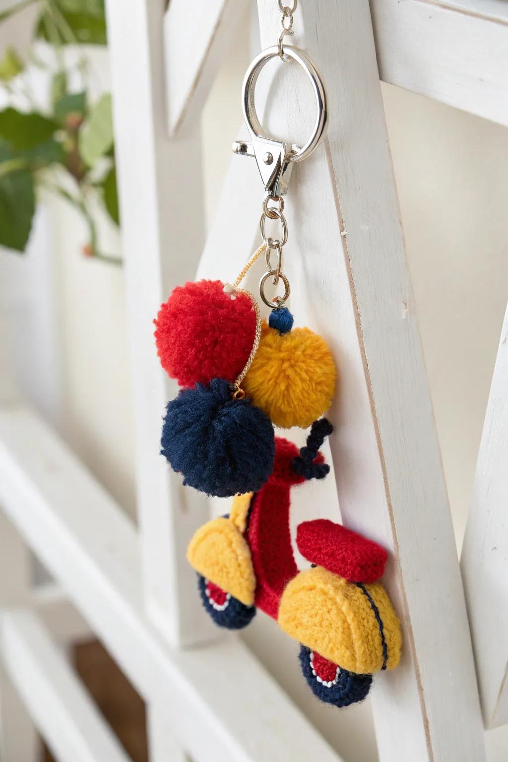 Add a touch of Italian whimsy to your keys with these charming Vespa keychains!