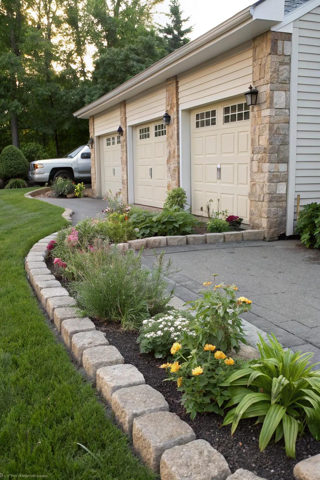 Edging stones provide structure and definition to landscapes.