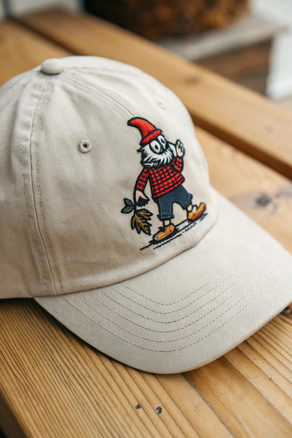 Add a splash of whimsy to your style with this charming embroidered cap, perfect for sparking conversations!