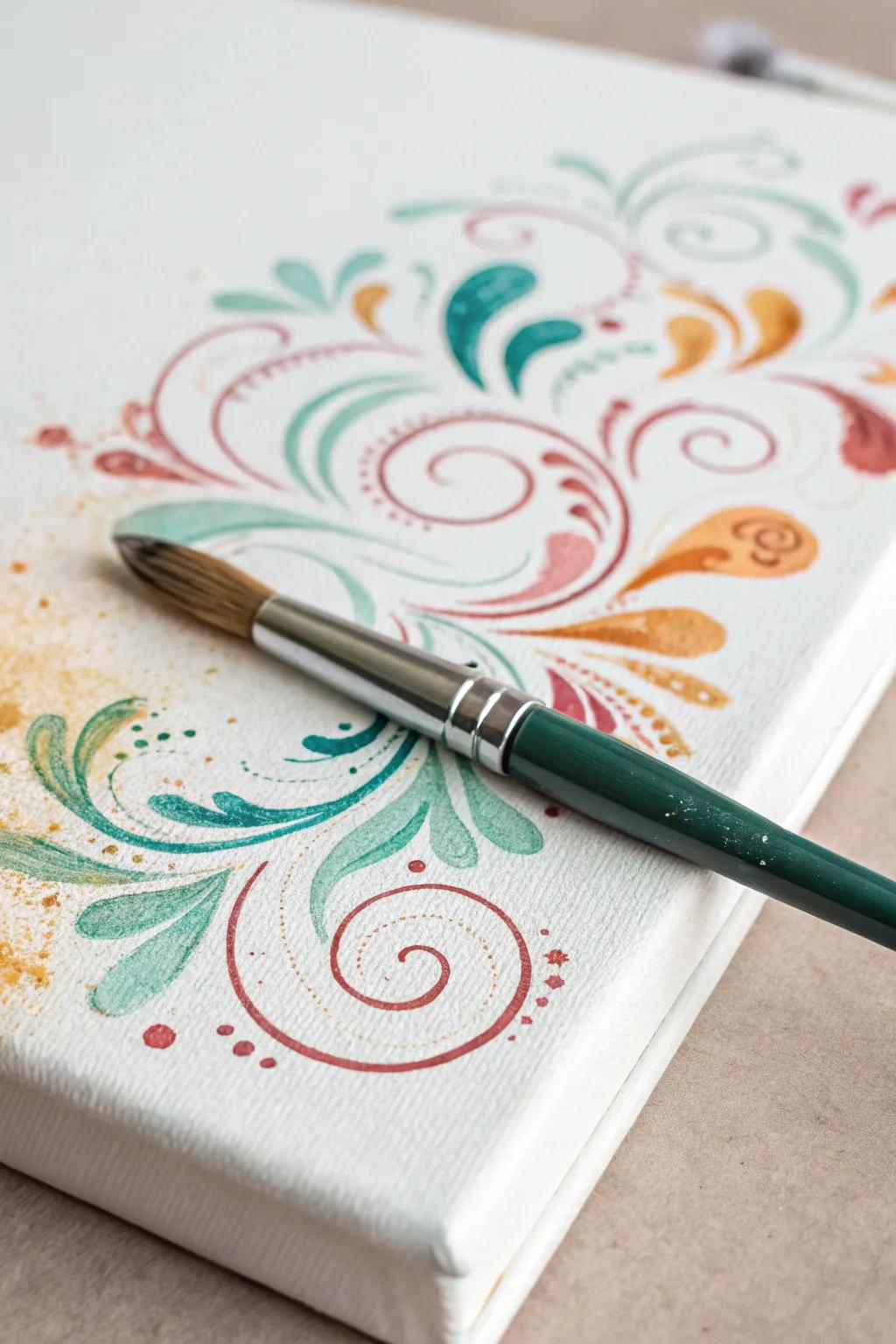 Embrace the unexpected beauty of watercolor—where every splash is a step towards tranquility.