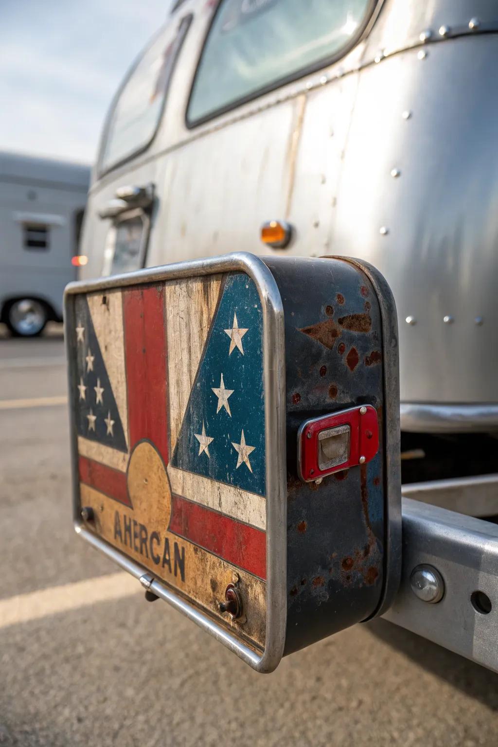 Revive the past with a retro hitch cover that tells a story.