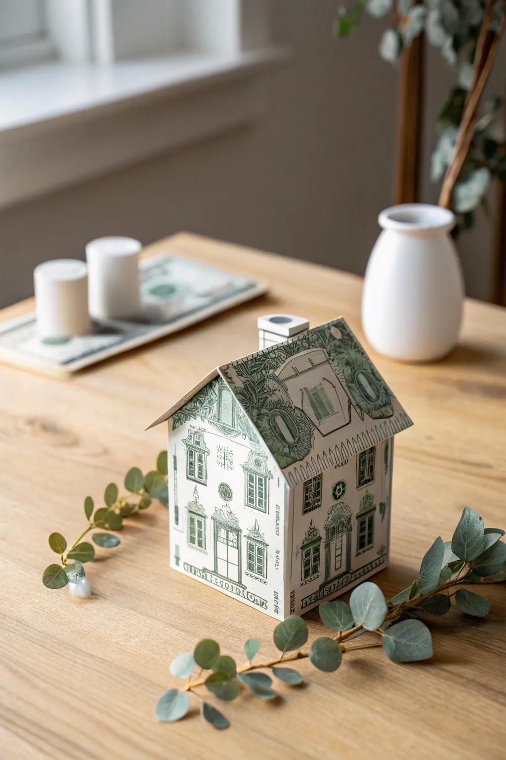 Crafted Charm: A Tiny Dollar House for a Warm Welcome