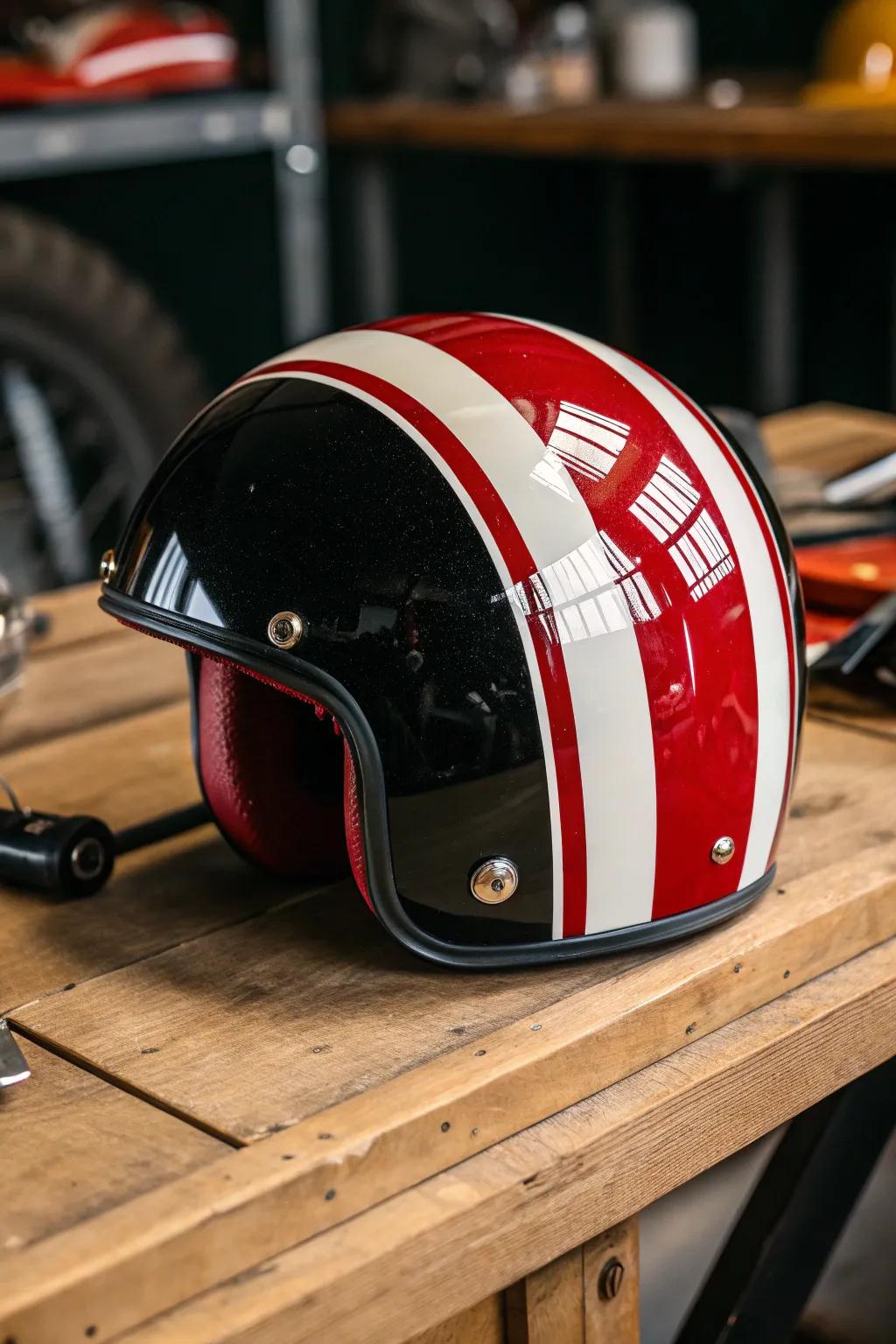 Embrace nostalgia with these classic vintage racing stripes - where craftsmanship meets timeless style.