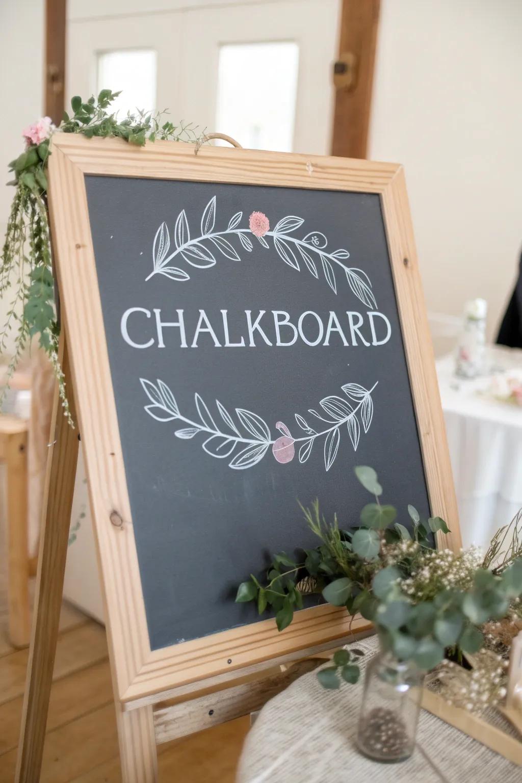 Embrace the elegance of simplicity with personalized chalkboard name art, where nostalgia meets Scandinavian beauty.