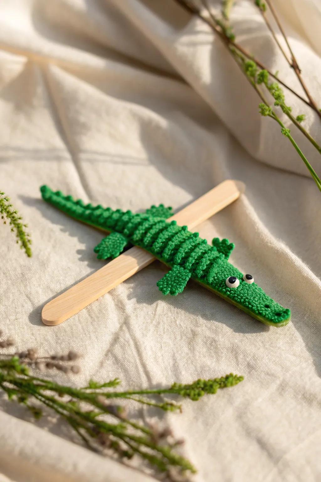 Discover the charm of handmade pipe cleaner crocodiles—where simplicity meets vibrant creativity.