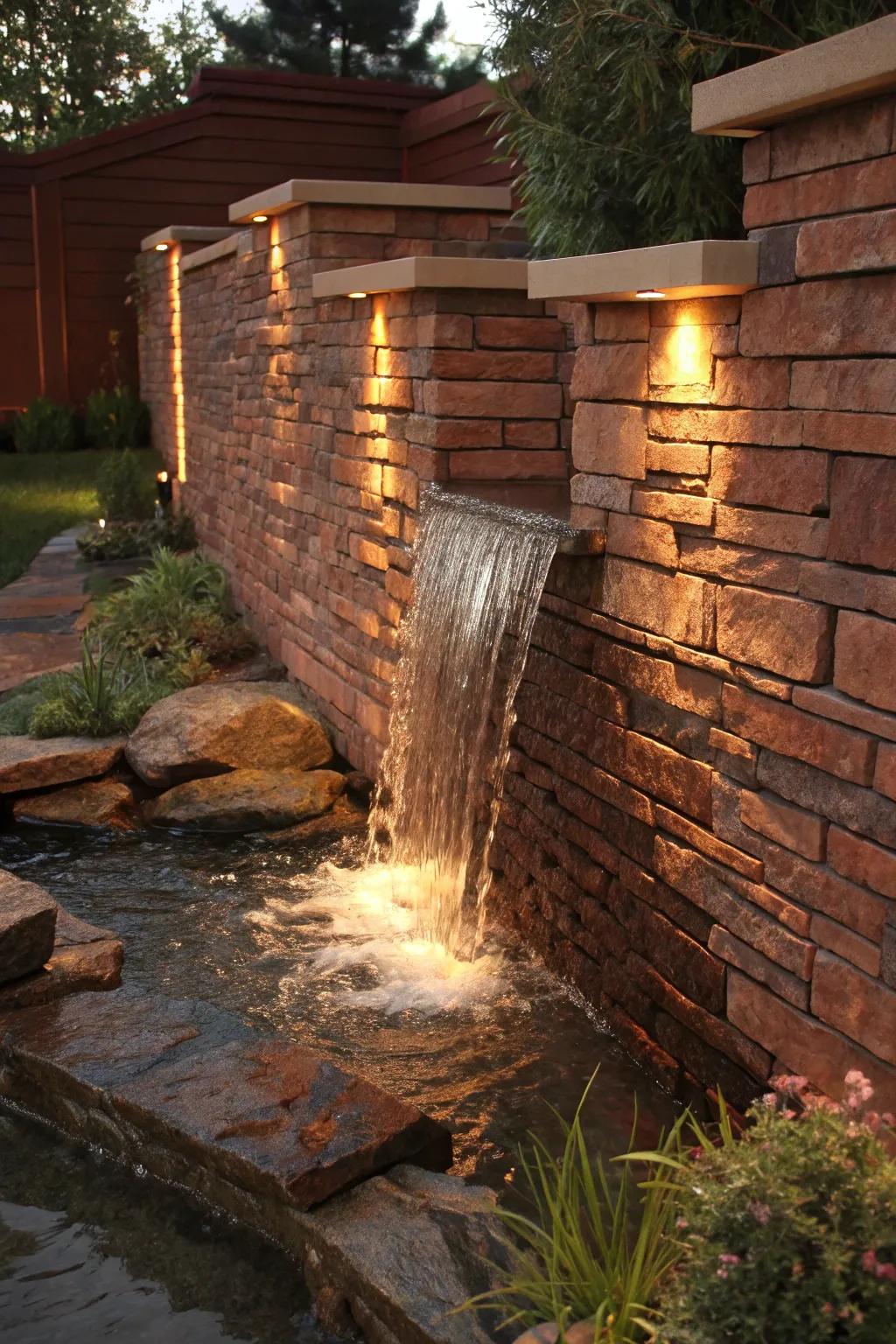 Transform any space with the elegance of a cascading wall waterfall, blending craftsmanship with nature's allure.