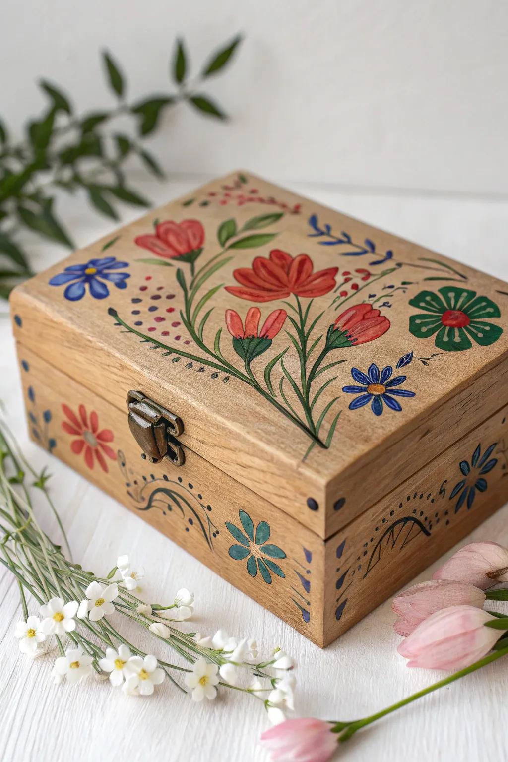 Embrace the season with a flower prayer box that brings a touch of spring to your spiritual journey.