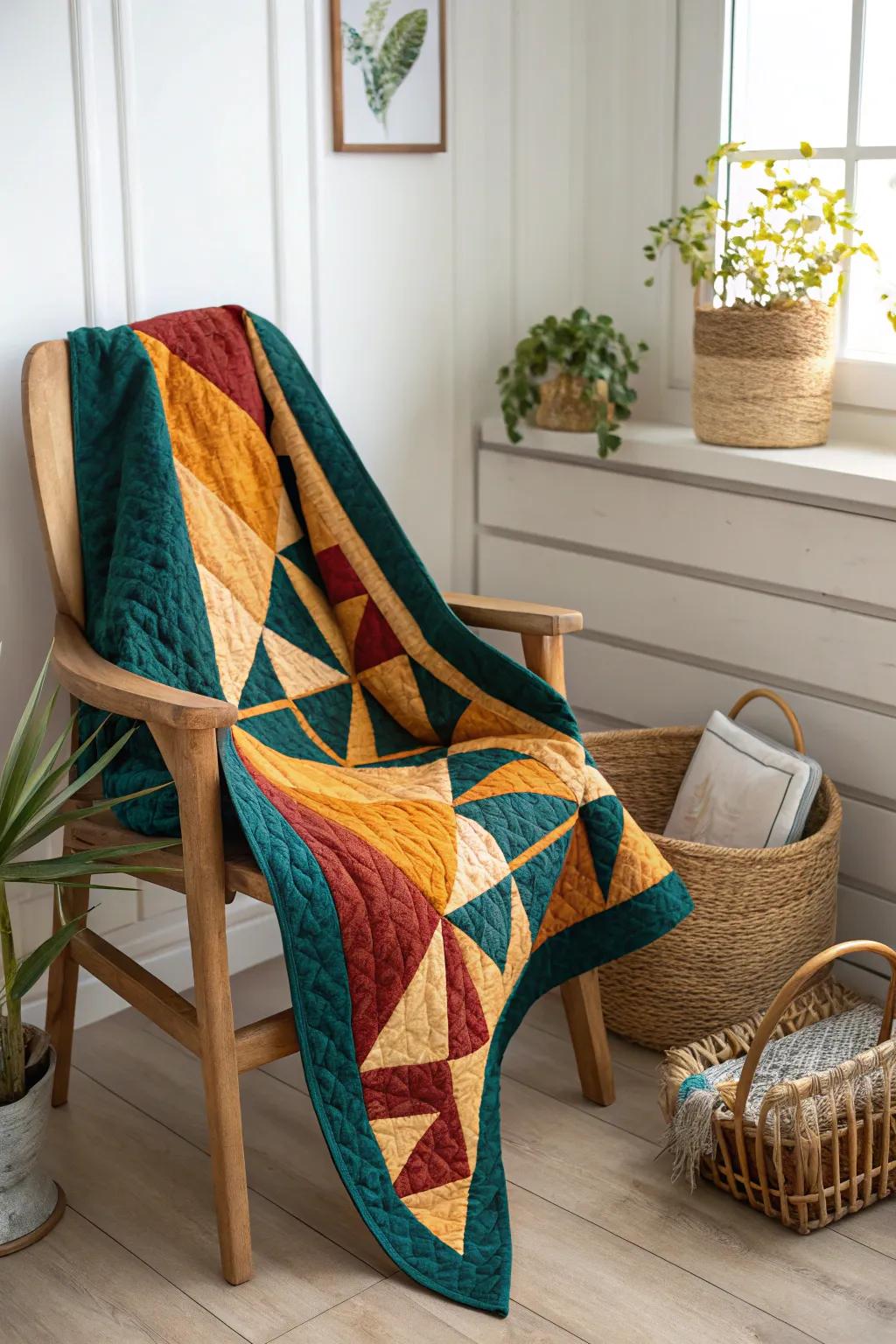 Embrace the art of spontaneity with stunning improv quilt borders, where creativity knows no bounds!