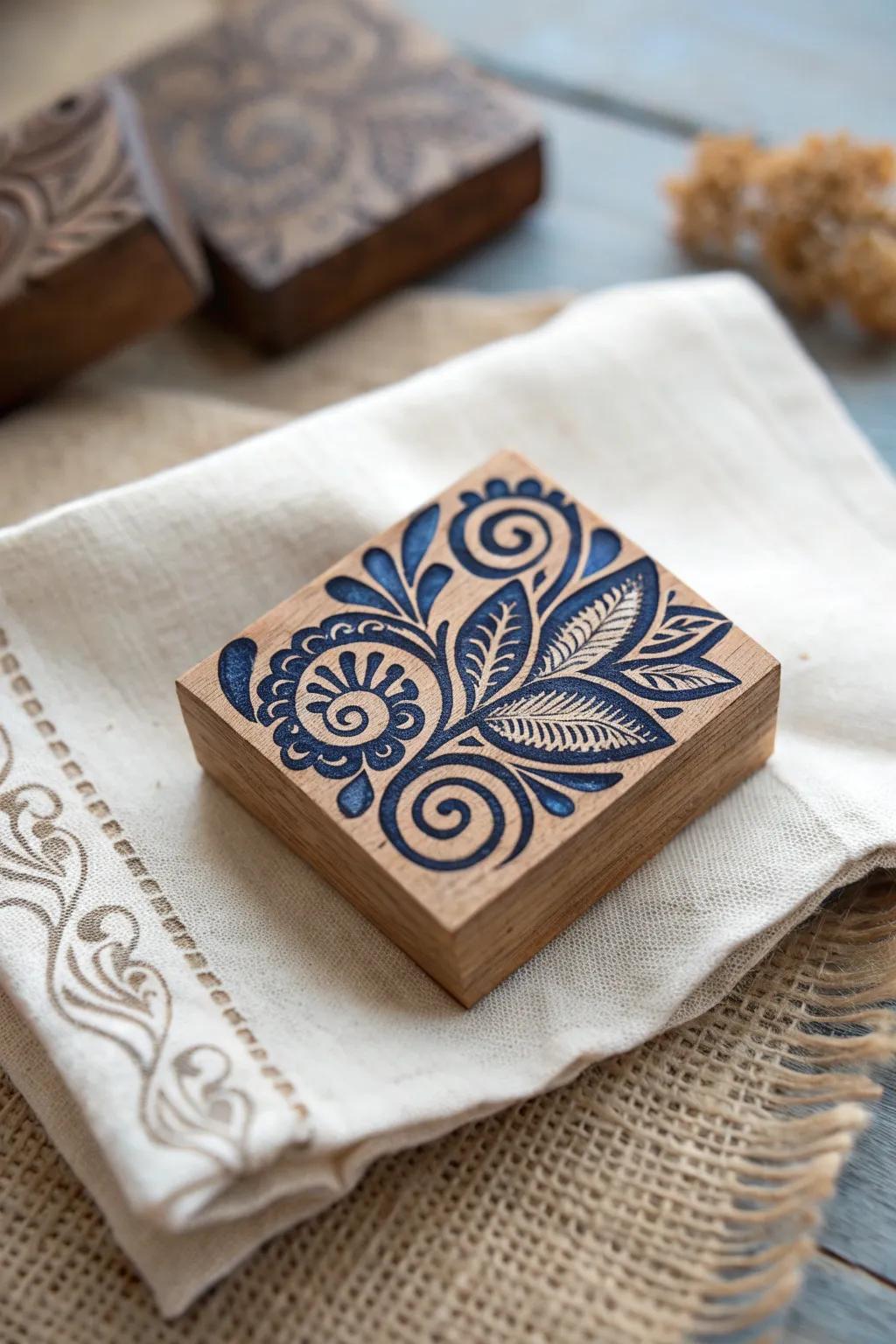 Celebrate diversity with a touch of global flair: a beautifully crafted cultural motif stamp, perfect for your minimalist decor.
