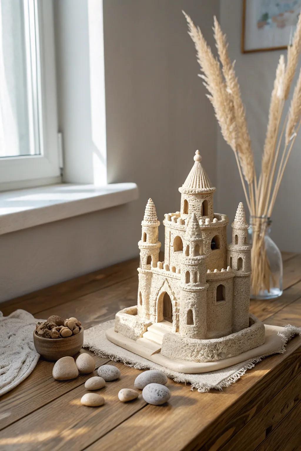 Bring the beach vibes home with your own kinetic sandcastle paradise!