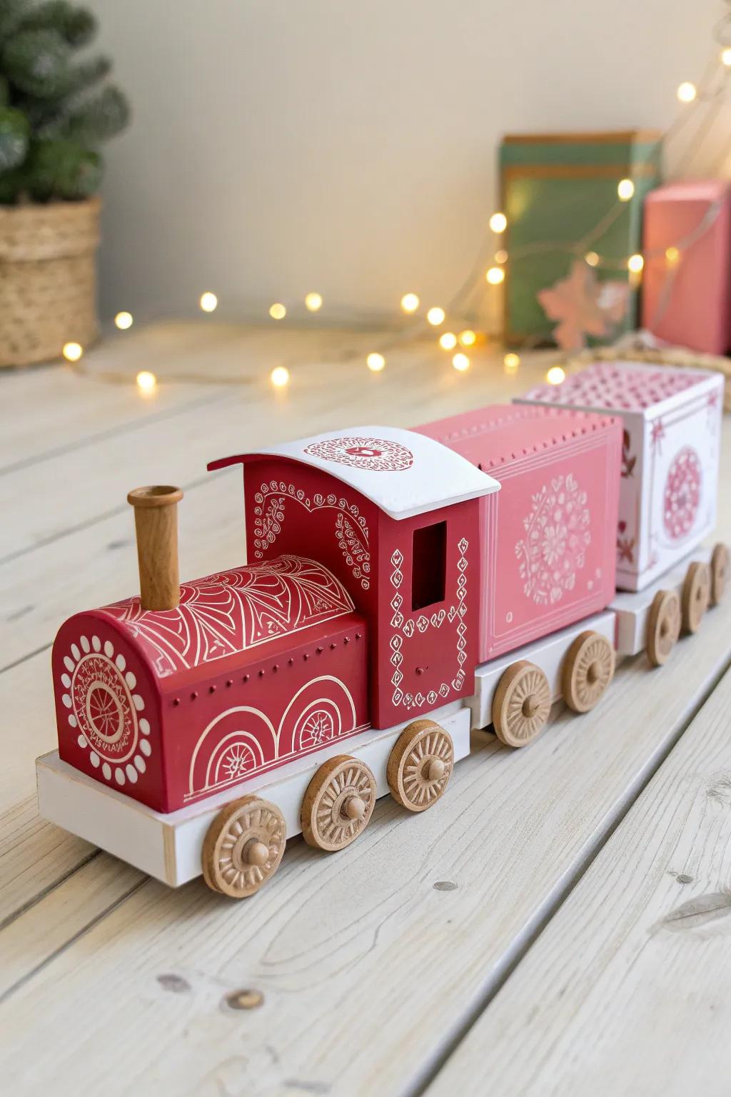 Hop on the Love Train: A charming Valentine box idea that carries the spirit of love and craftsmanship!