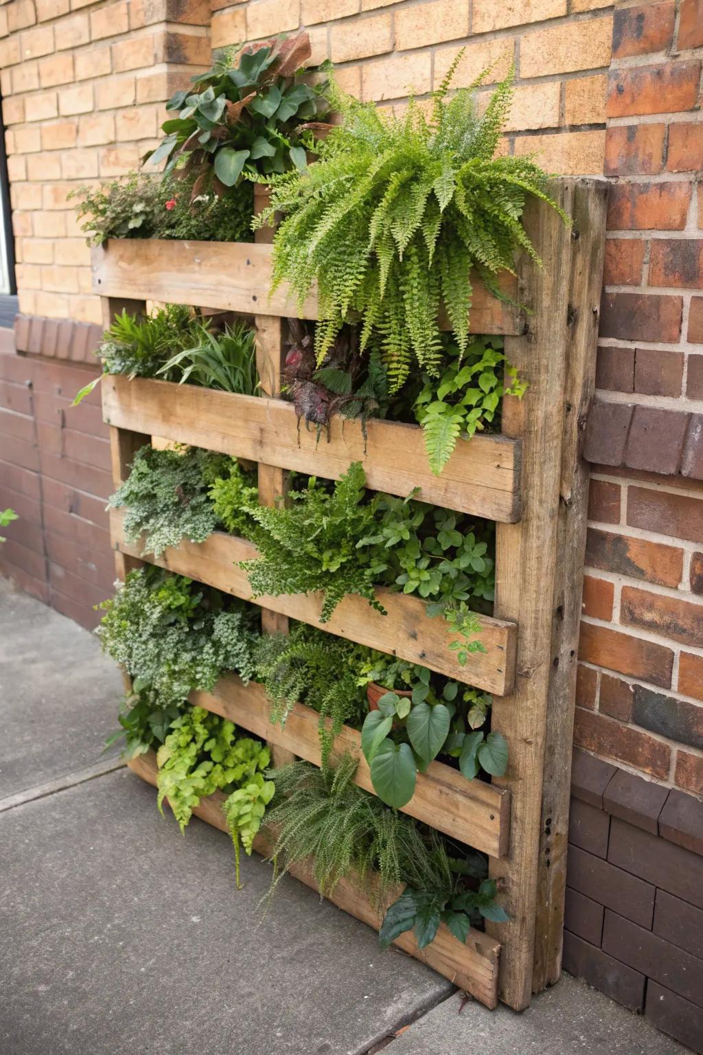 Immerse yourself in the artistry of nature with this lush living wall, where craftsmanship meets verdant beauty.