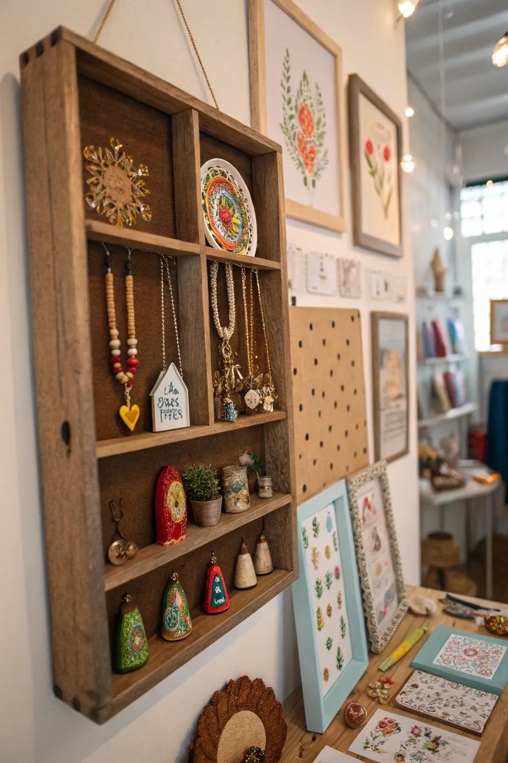 Showcase your creativity with a crafty shadow box.